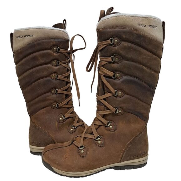 Helly Hansen Waterproof SKULD 3 Lace Up Lined Winter Boots Cornstalk/Slate Sz 6 - Picture 13 of 17